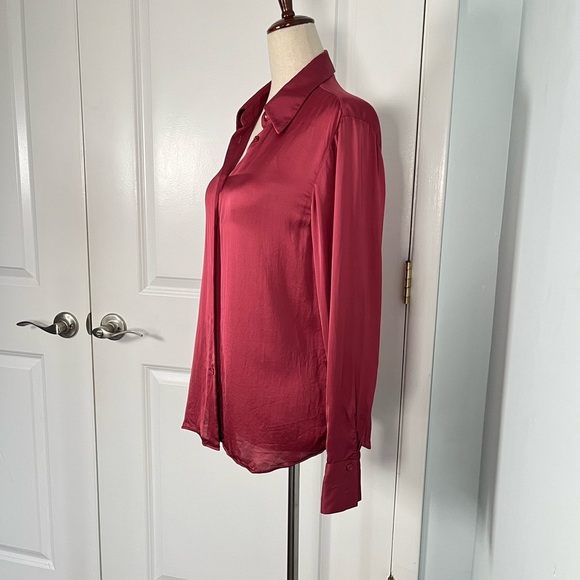 Massimo Dutti essential Button Down Shirt size 2 - Picture 7 of 10